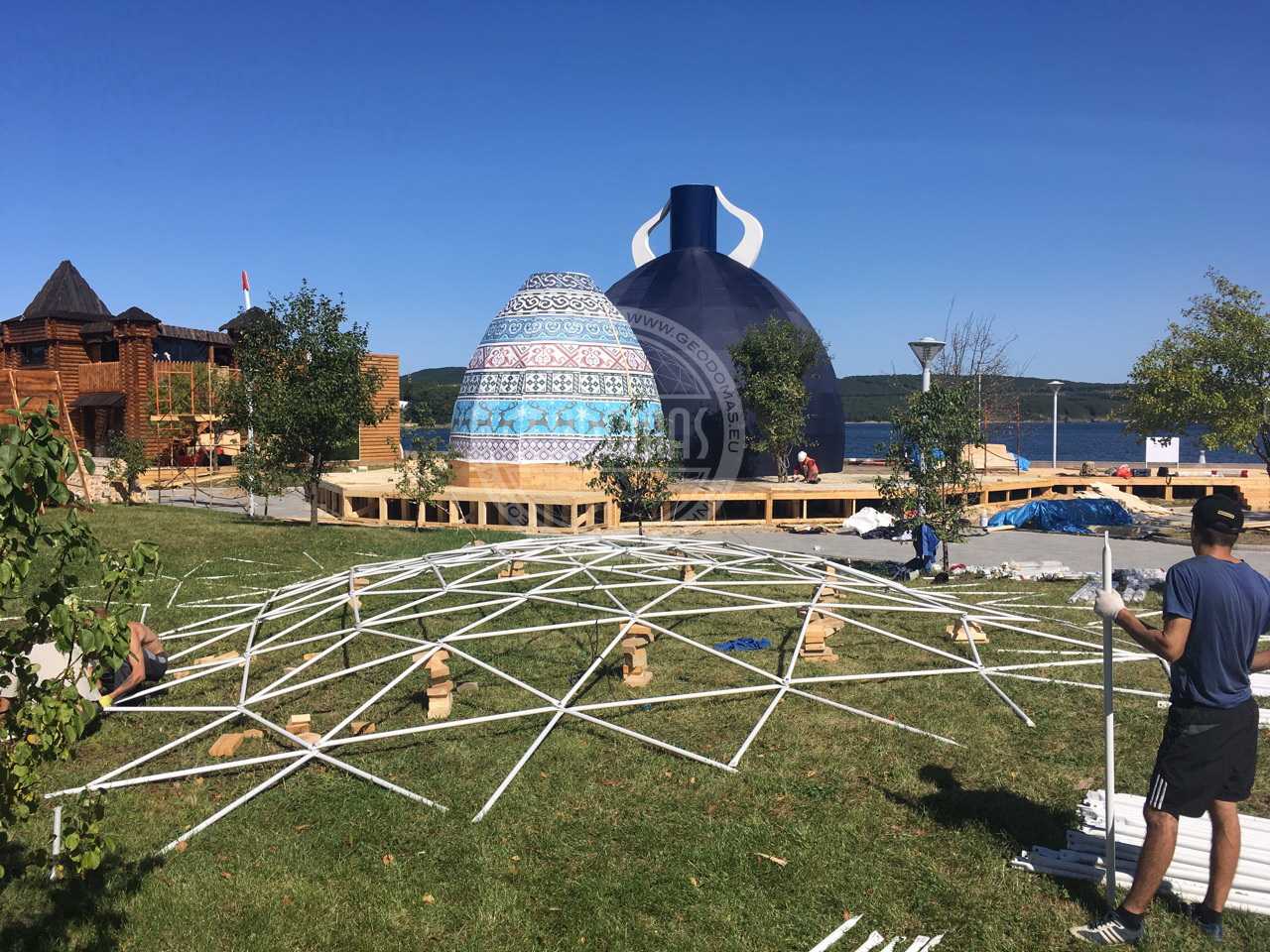 Eastern Economic Forum Ø22m Geodesic Dome, 2017, Vladivostok, Russky Island