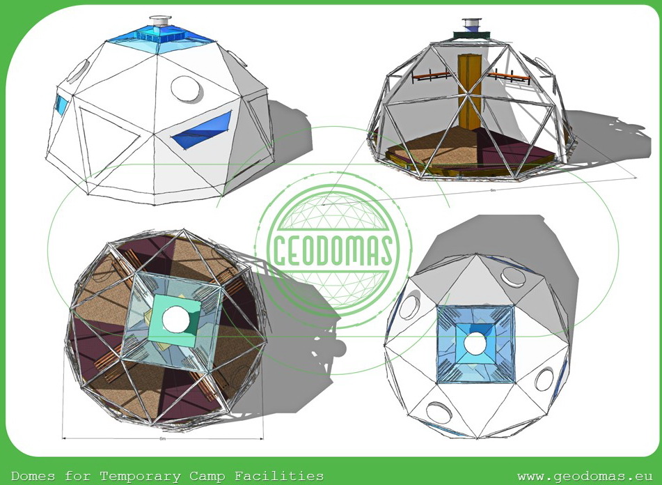 Domes for Temporary Camp Facilities
