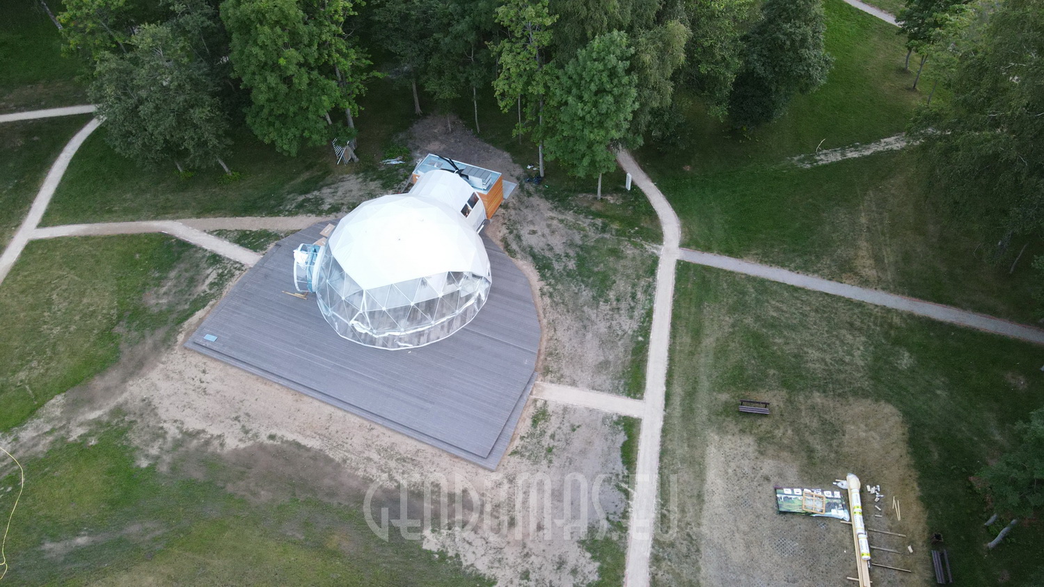 ⌀12m Dome for events 113m2 | Alausa Slenis, Lithuania