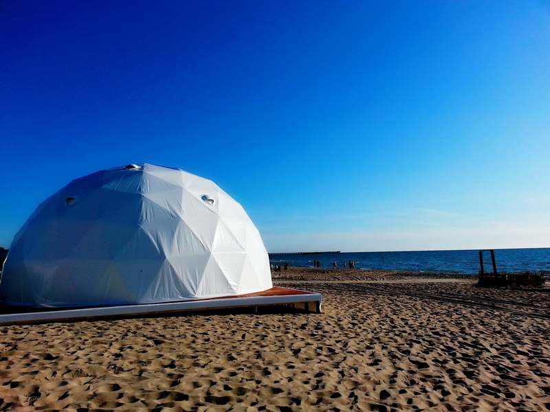 SPA DOME Ø9m “Tactile Beauty” Rescue Station at Palanga Beach